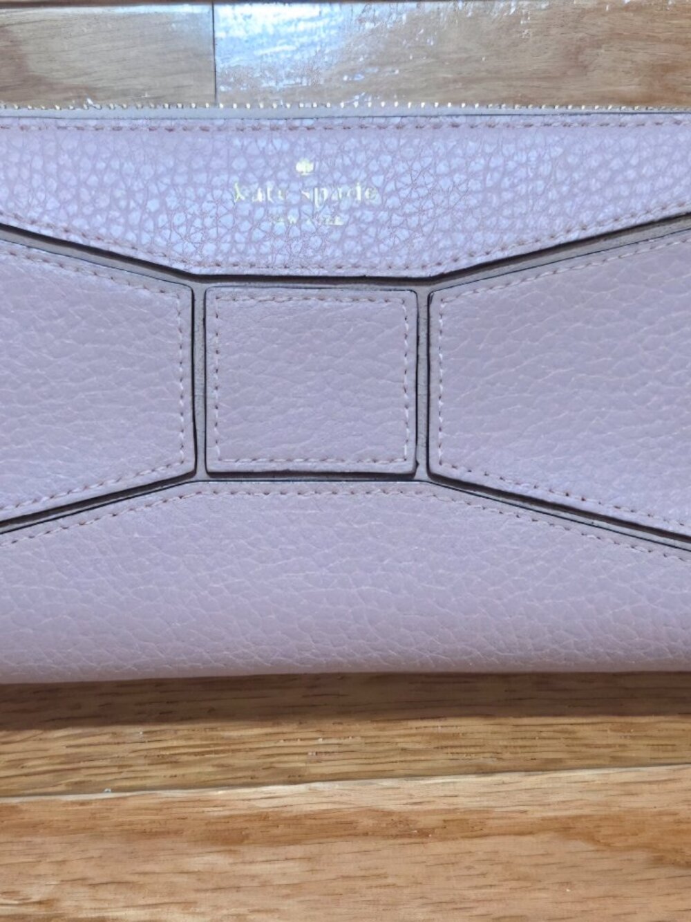 Kate Spade New York Rose Pink Color Zip Around Wallet Clutch Purse.